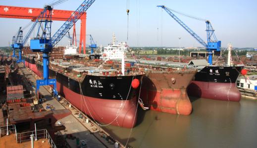 中國船舶上海3大船廠1月累計交付船舶11艘